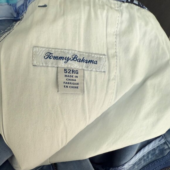 Tommy Bahama Port Side Blue Boracay Chino Stretch Shorts Mens size 52 RG NEW - Picture 2 of 6